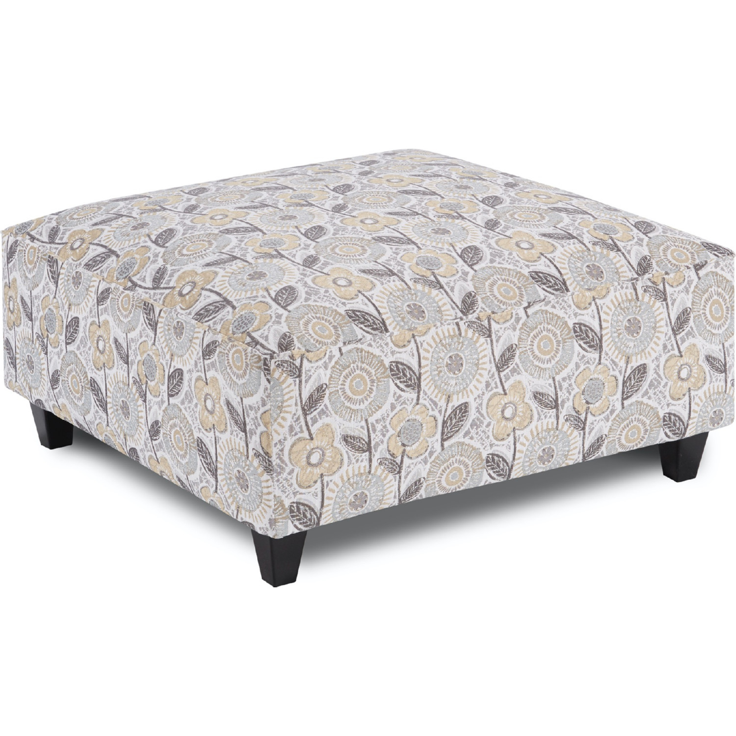 Southern Furniture 109 Dayflower Haze 38 Square Cocktail Ottoman In